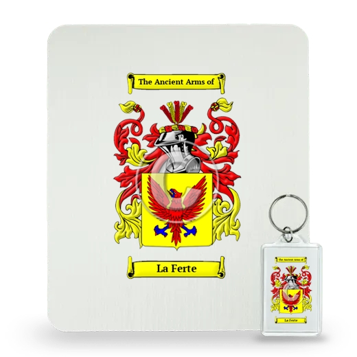 La Ferte Mouse Pad and Keychain Combo Package